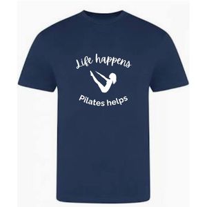 T-Shirt - Life happens Pilates helps